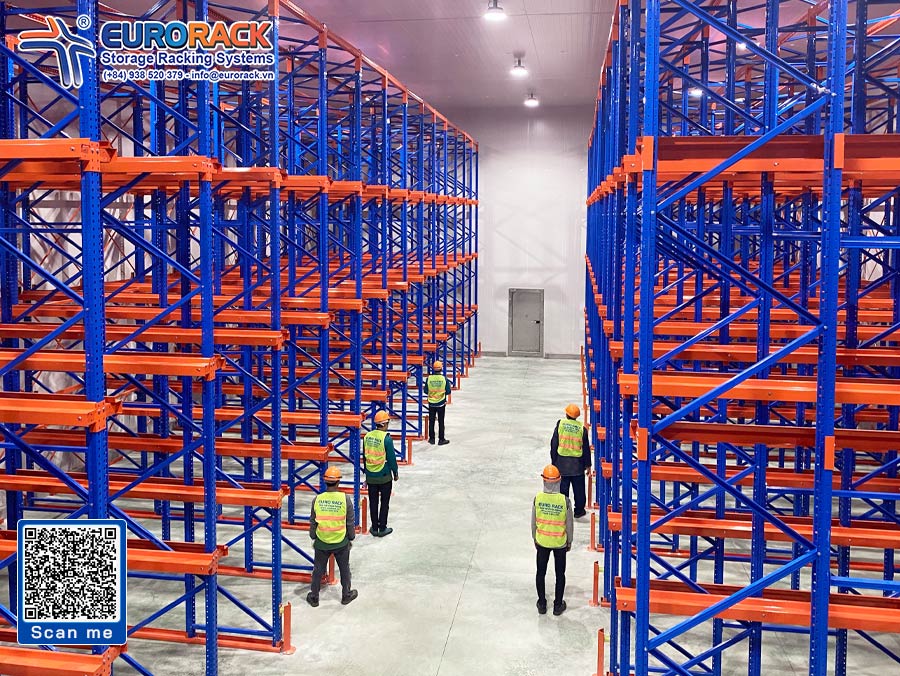 Drive in pallet racking system at Ben Tre province