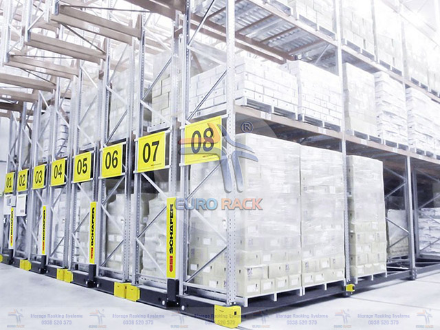 mobile racking warehouse
