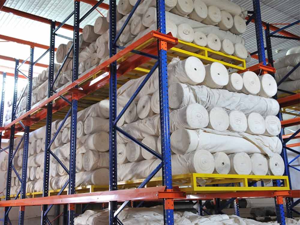 Kệ chứa vải | Kệ kho chứa vải cuộn công nghiệp sản xuất trực tiếp tại Eurorack
